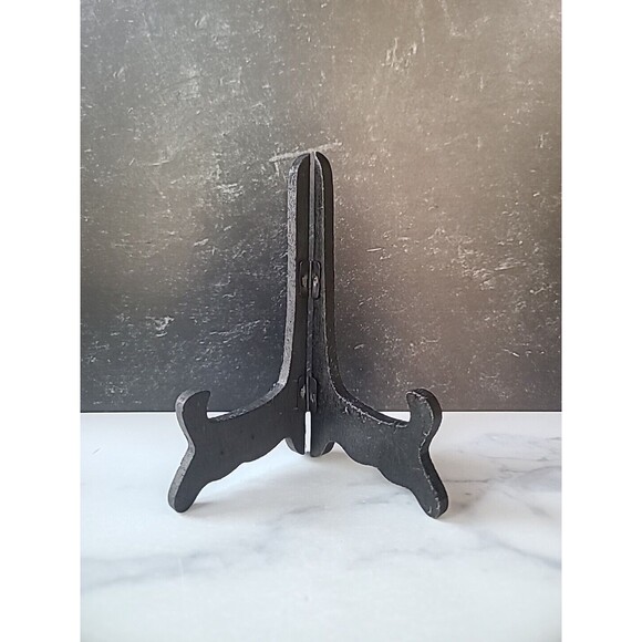 Vintage Black Wooden Display Stand - Picture 1 of 10